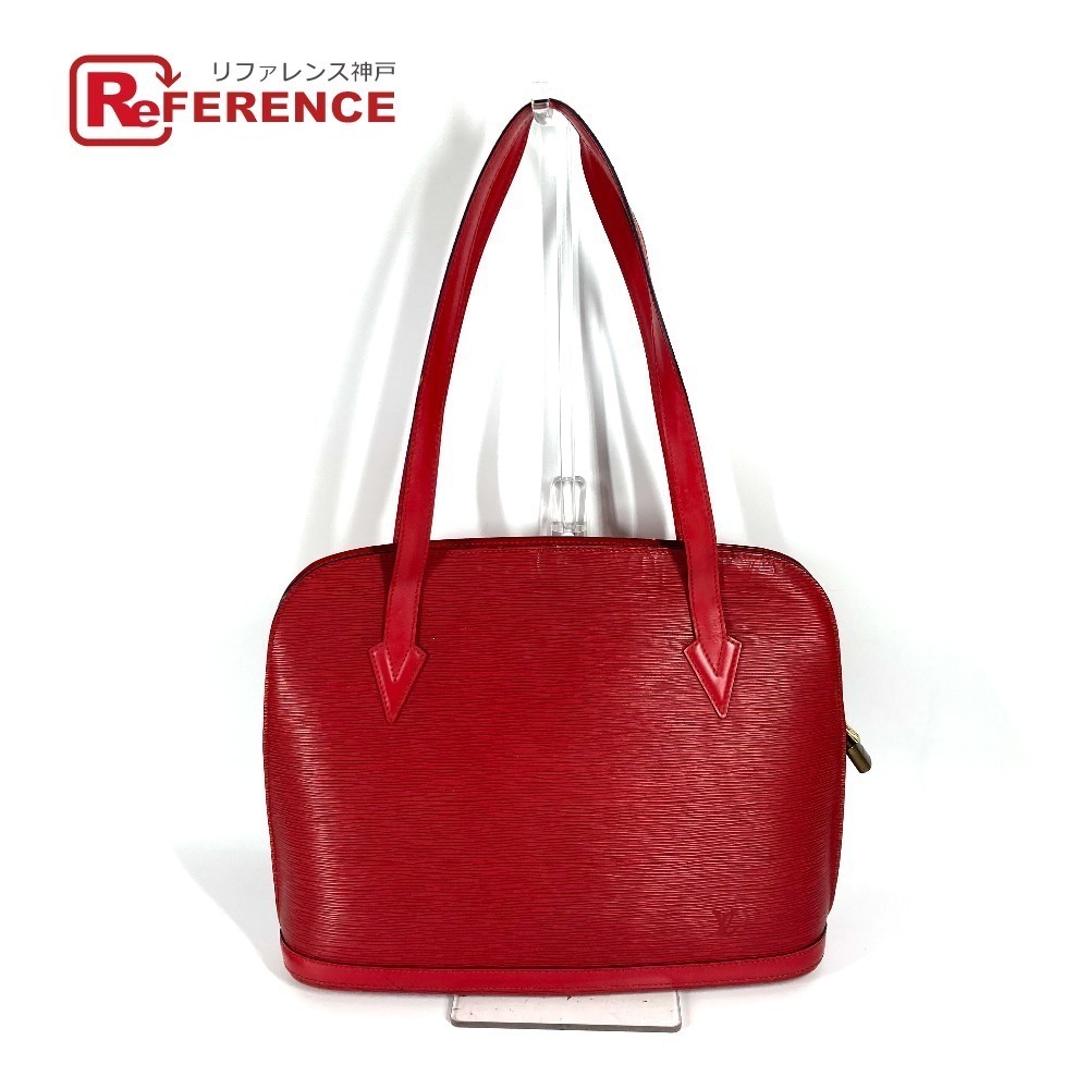 Louis Vuitton Epi Leather Shoulder Bag Castilian Red Tote